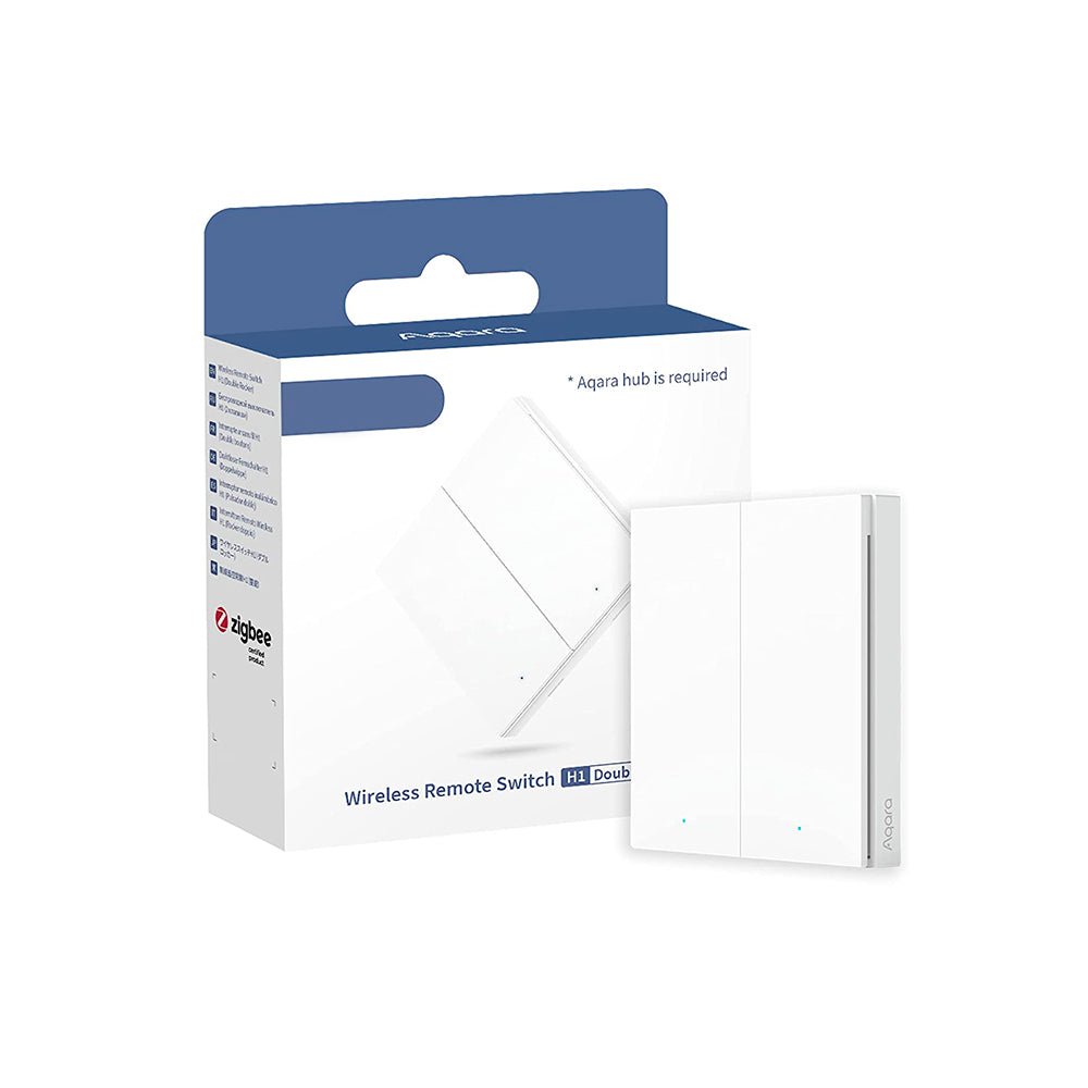 Pack Interruptor Inalámbrico Doble H1 Zigbee 3.0