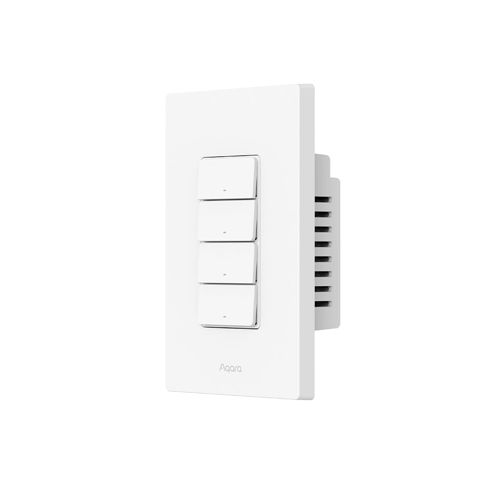 Interruptor De Luz H2 Us 4 Botones Y 3 Canales Aqara