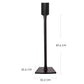 Soporte de altura fija Sanus para altavoz Era 100 - Negro