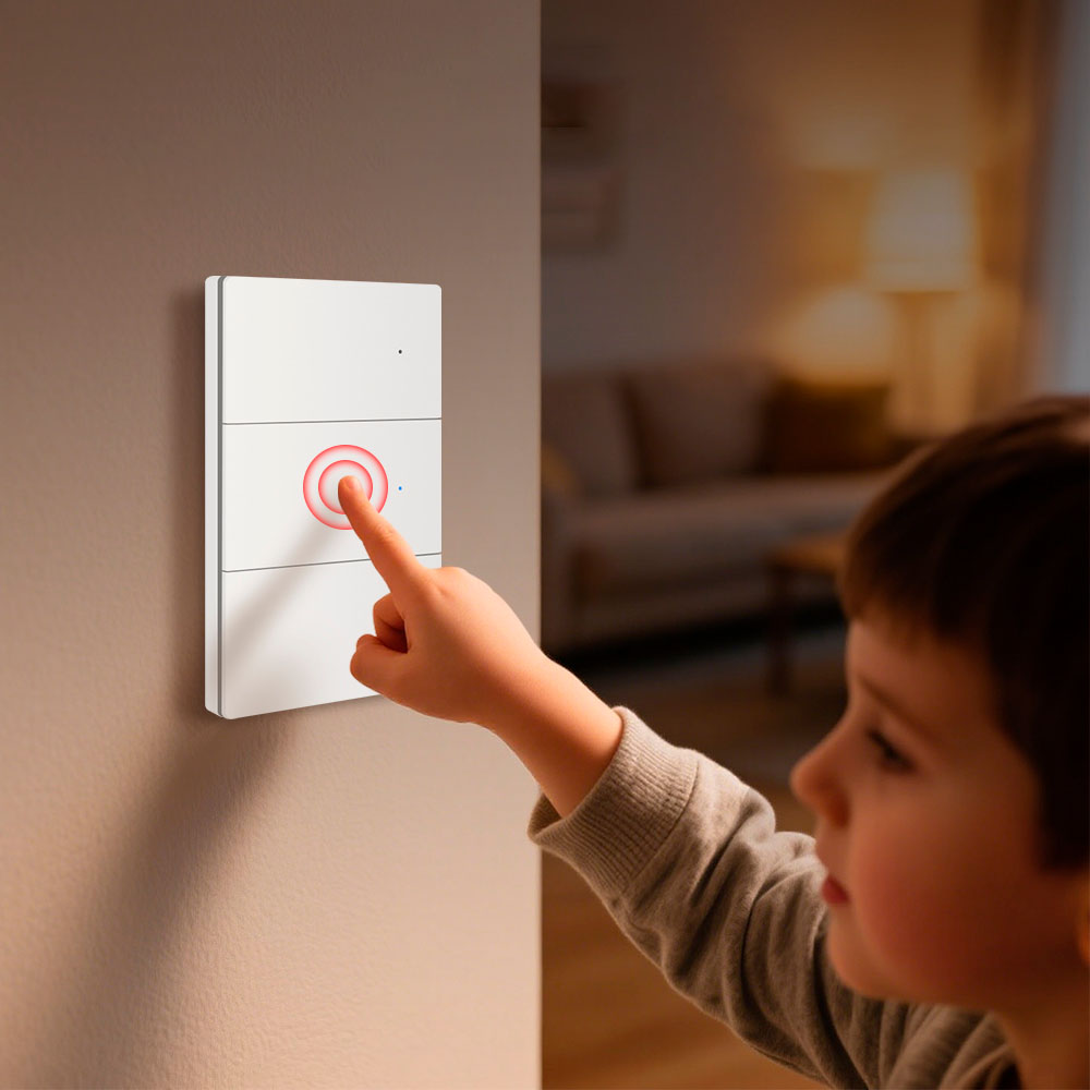 Interruptor con neutro Matter Wifi 2 canales Blanco Zemismart - imagen 4