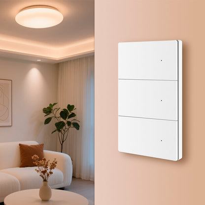 Interruptor con neutro Matter Wifi 3 canales Blanco Zemismart - imagen 4