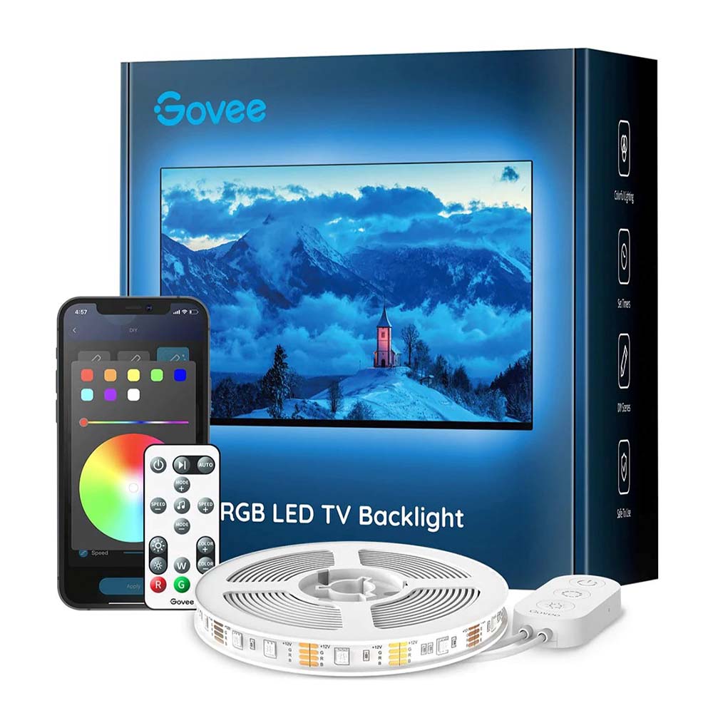 Retroiluminación LED Bluetooth Govee RGB para TV Open Box