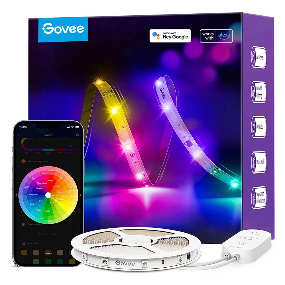 Pack Tira de luces LED Govee RGBIC Basic Wi-Fi + Bluetooth