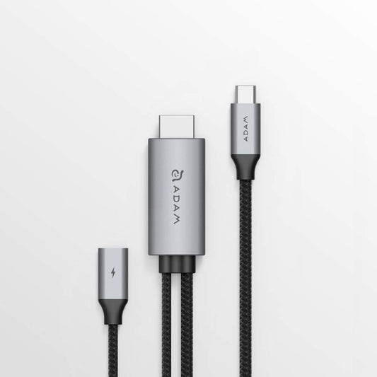 Cable USB-C a HDMI CASA H180 Adam Elements Silver