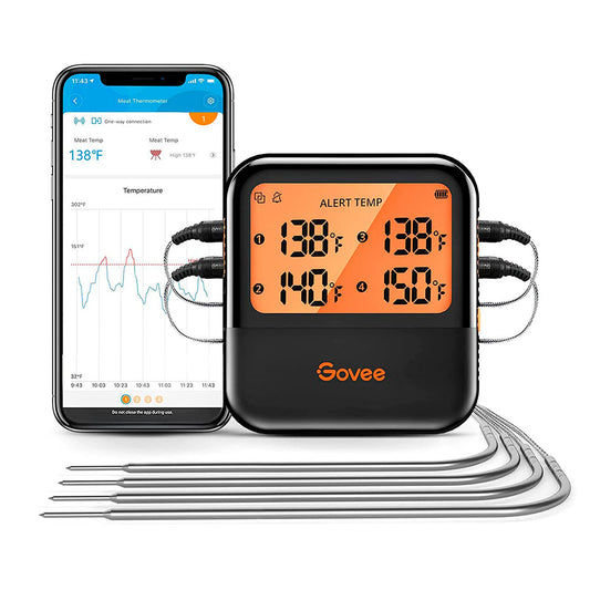 Termómetro de Carne Bluetooth con 4 Sondas - Govee