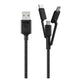 Cable USB Universal 3-en-1 Dusted Usb Tipo-C / Lightning / Micro USB