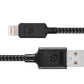 Cable USB a Lightning Rugged Dusted - Negro