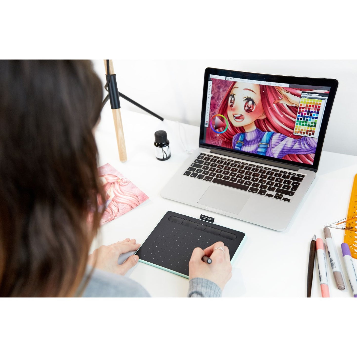 Wacom Intuos Creative Pen Tablet Small Bluetooth Pistacho