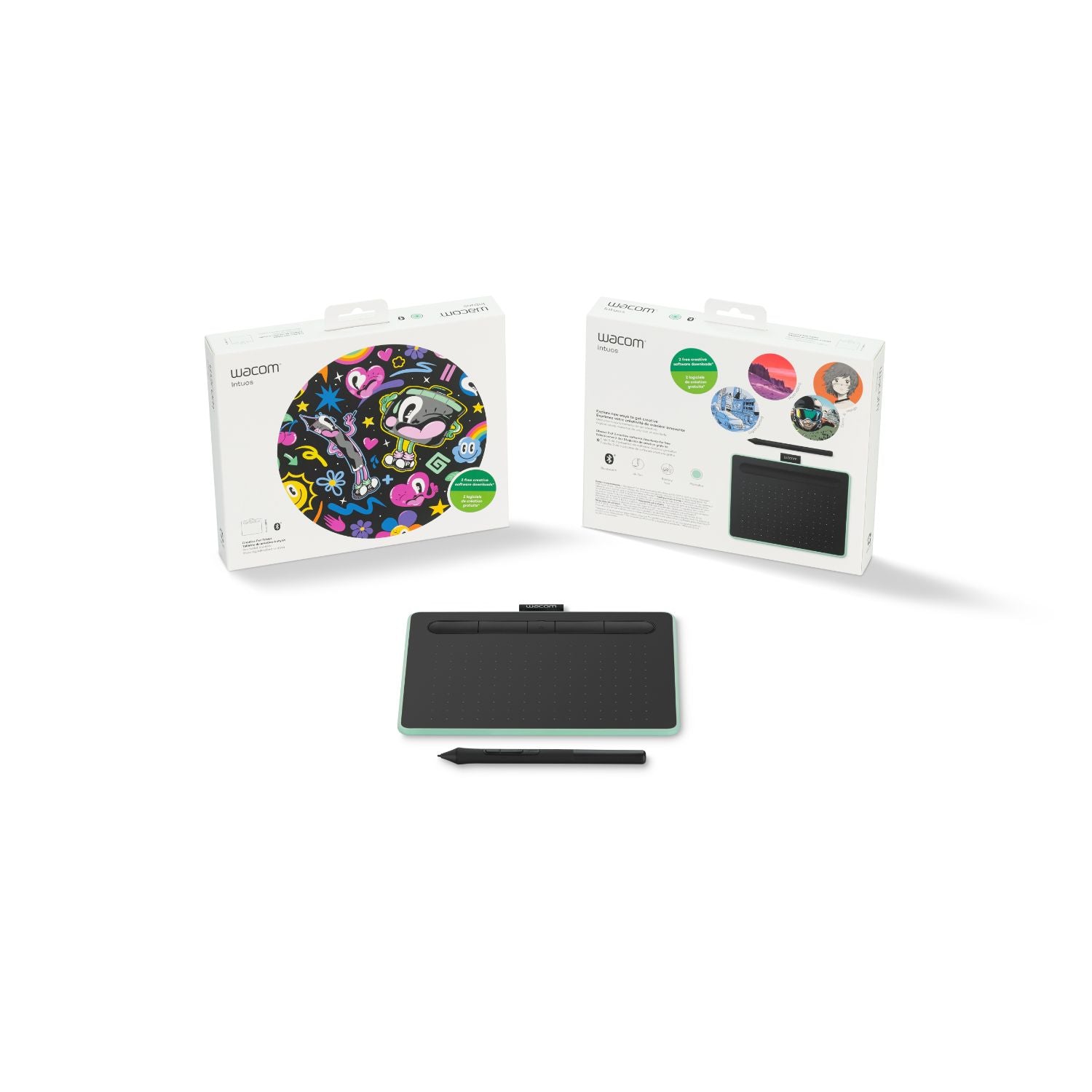 Wacom Intuos Creative Pen Tablet Small Bluetooth Pistacho – BLU/STORE