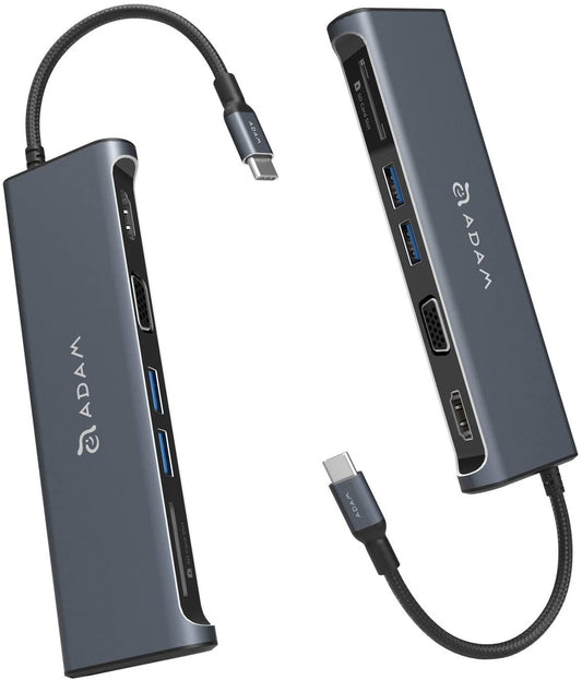 Hub Casa A03 USB-C 5 en 1 Adam Elements Gris