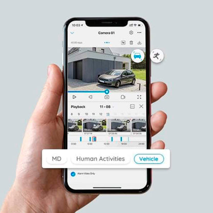 Kit NVR 8 canales + 4x cámaras de seguridad PoE 4K Bullet Reolink