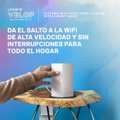 Sistema Linksys Velop WiFi Intelligent Mesh de doble banda (paquete de 1 nodo)