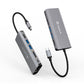 Hub USB-C 6 en 1 Adam Elements Gris