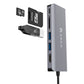 Hub USB-C 6 en 1 Adam Elements Gris