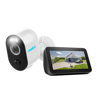 Kit Cámara de Seguridad WiFi Reolink Argus 3 Pro + Amazon Echo Show 5 (3 Gen)