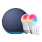 Kit Echo Dot 5 Gen + 2x Ampolletas Smart RGBWW + 1x Sensor de puerta y ventana