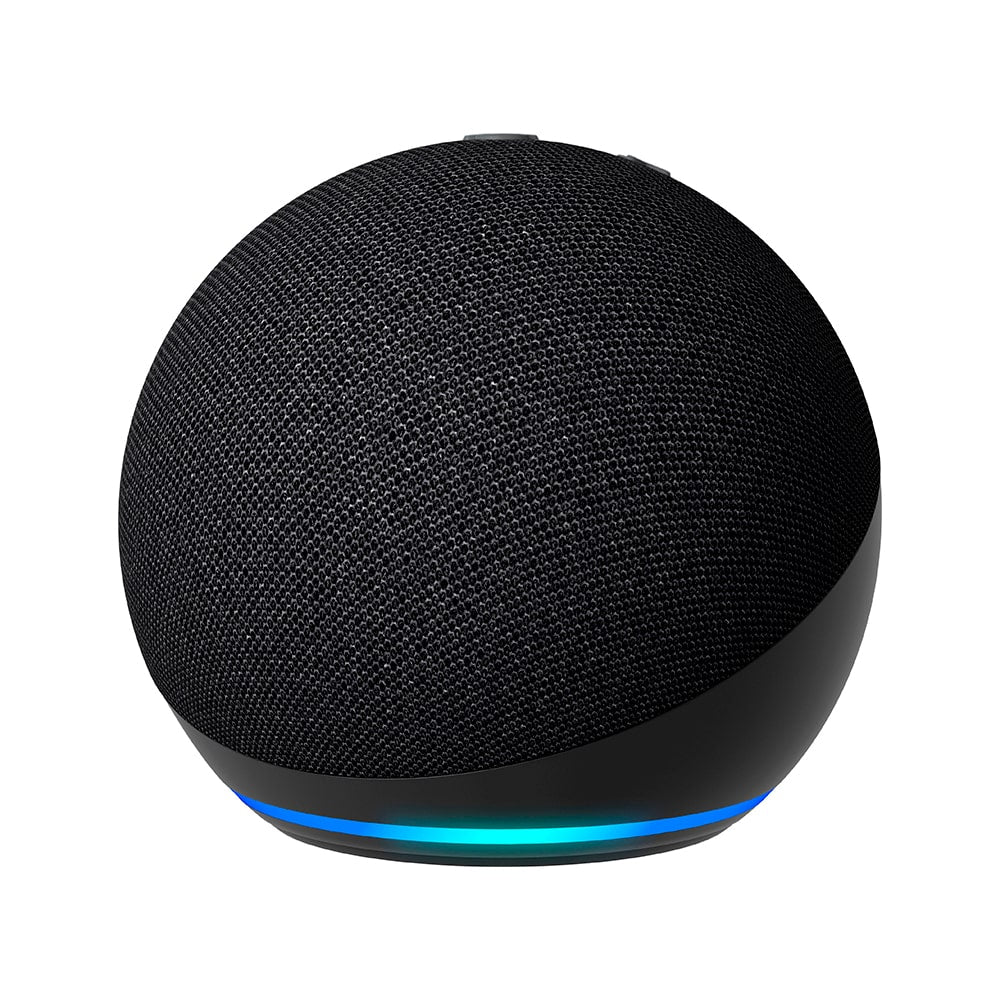 Kit Alexa Echo Dot 5 Black + Ampolleta GU10 Wifi Multicolor
