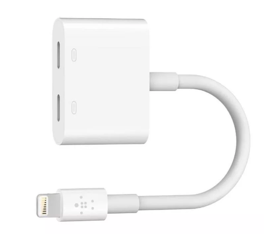 Adaptador audio Lightning a doble Lightning para iPhone Belkin