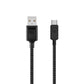 Cable USB a USB-C 2.0 Rugged Dusted - Negro