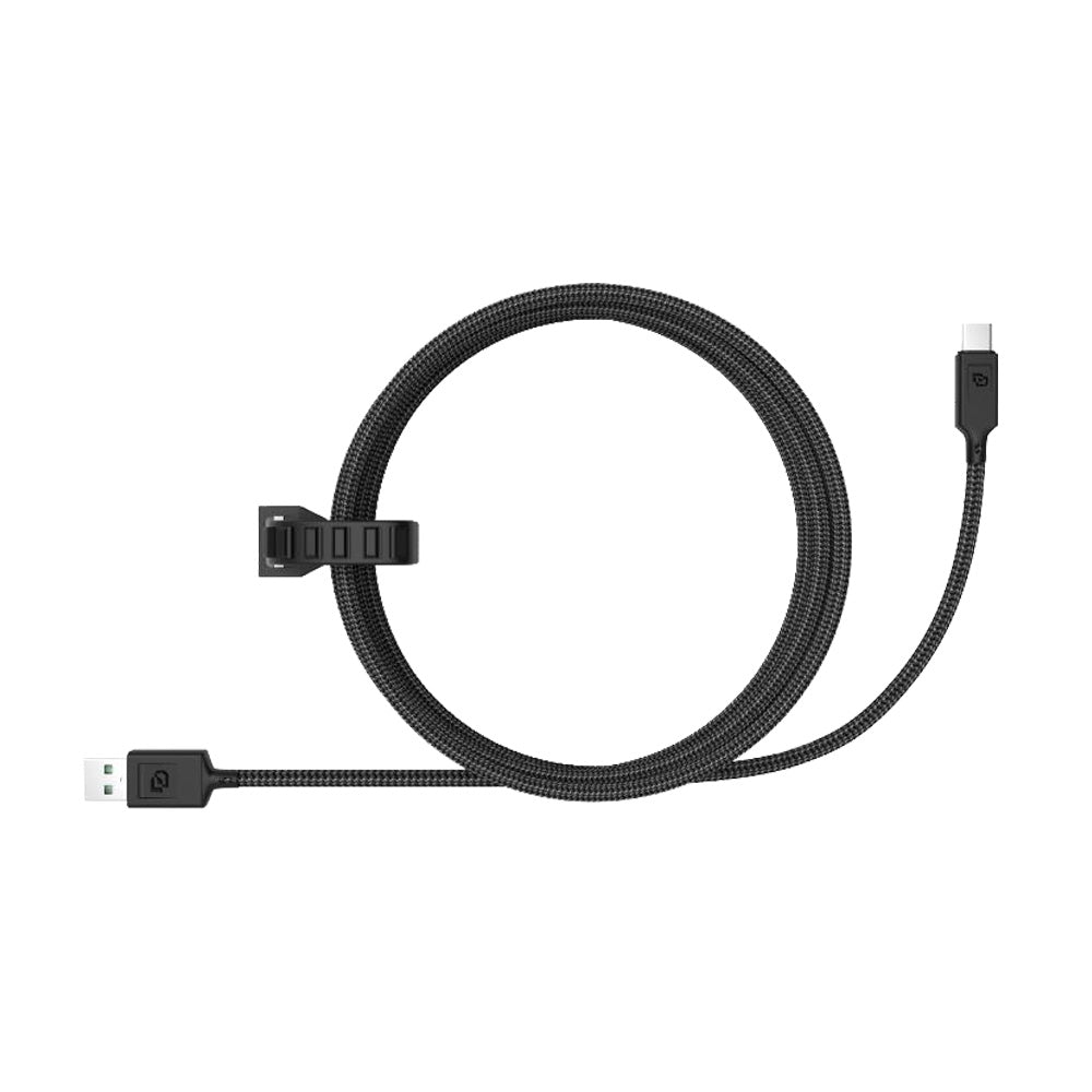 Cable USB a USB-C 2.0 Rugged Dusted - Negro