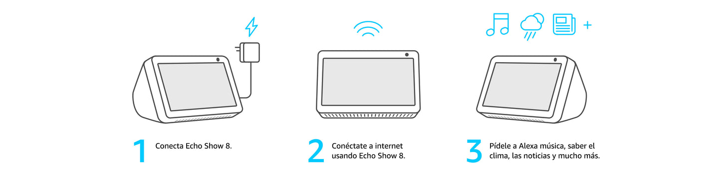 Amazon Alexa Echo Show 8 Charcoal Open box