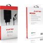 Cargador carga rápida Slim + cable Dusted Negro