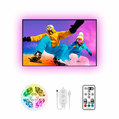 Tira Retroiluminada RGB 3 Mts con Control para TV - Govee