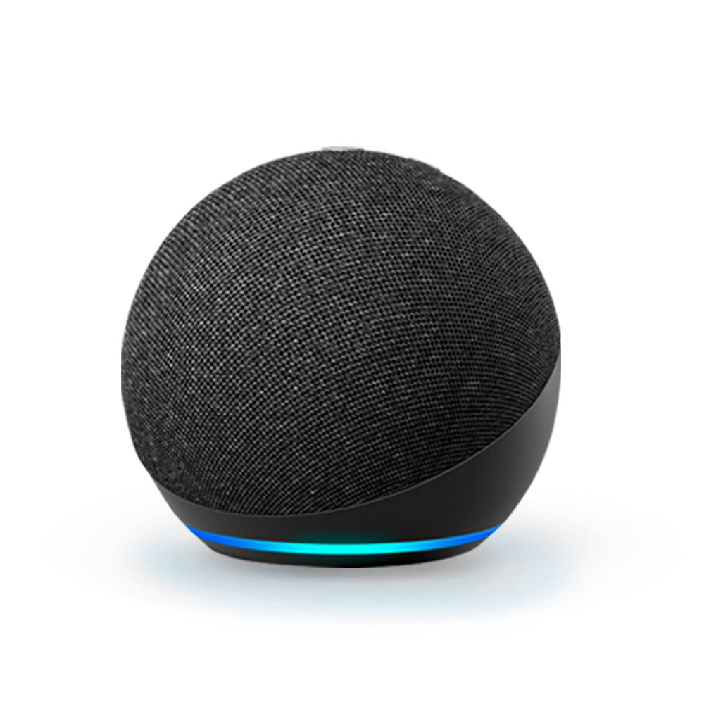 Kit Alexa Echo Dot 5 Black + 3 Ampolletas Tradicionales + Tomacorriente Smart