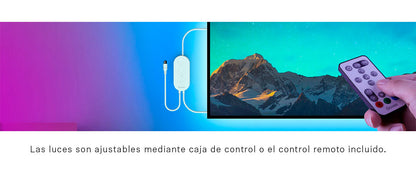 Tira Retroiluminada RGB 3 Mts con Control para TV - Govee