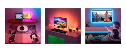 Tira Retroiluminada RGB 3 Mts con Control para TV - Govee