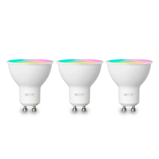 Pack 3 Ampolletas LED Multicolor GU10 NEXXT
