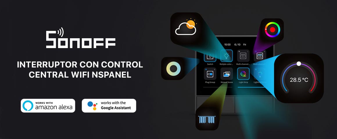 Interruptor Control Central WiFi NSPanel Sonoff