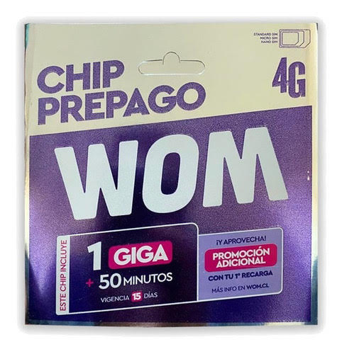 Chip WOM Prepago 4G