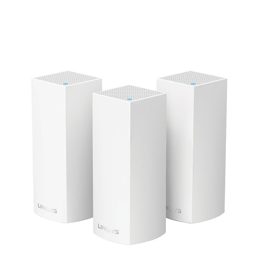 Sistema Velop Wi-Fi Intelligent Mesh tribanda de Linksys (paquete de 3)